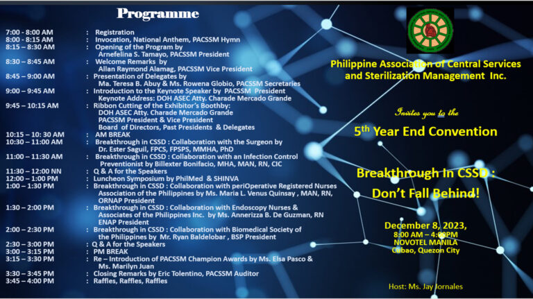 Pacssm 5th Convention